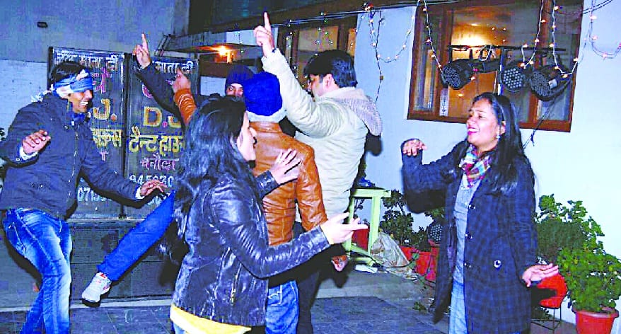 Celebrating the New Year till late night