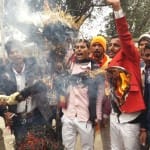 पुतला फूंका।