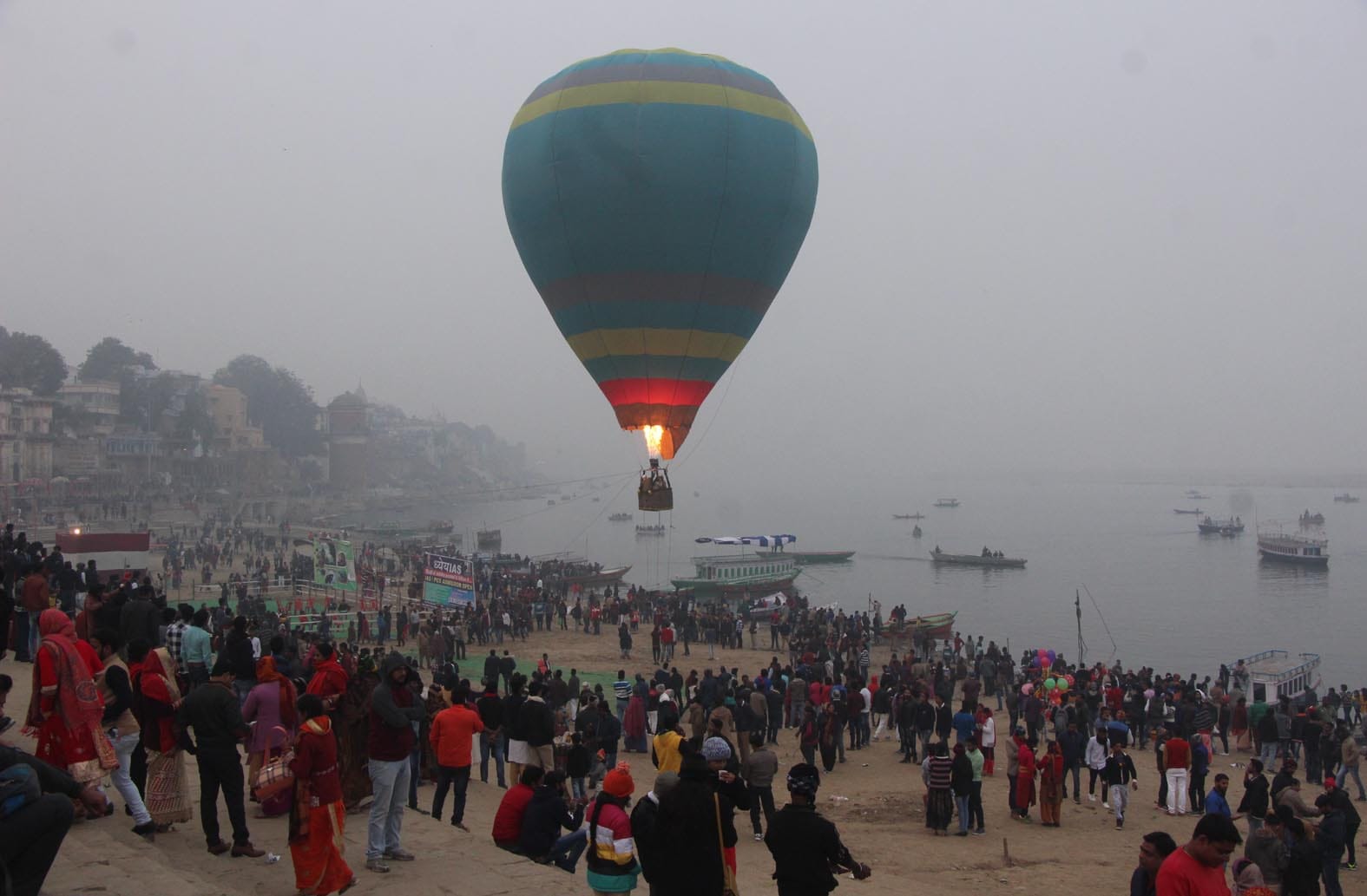 New year celebrations at picnic spots and malls in varanasi