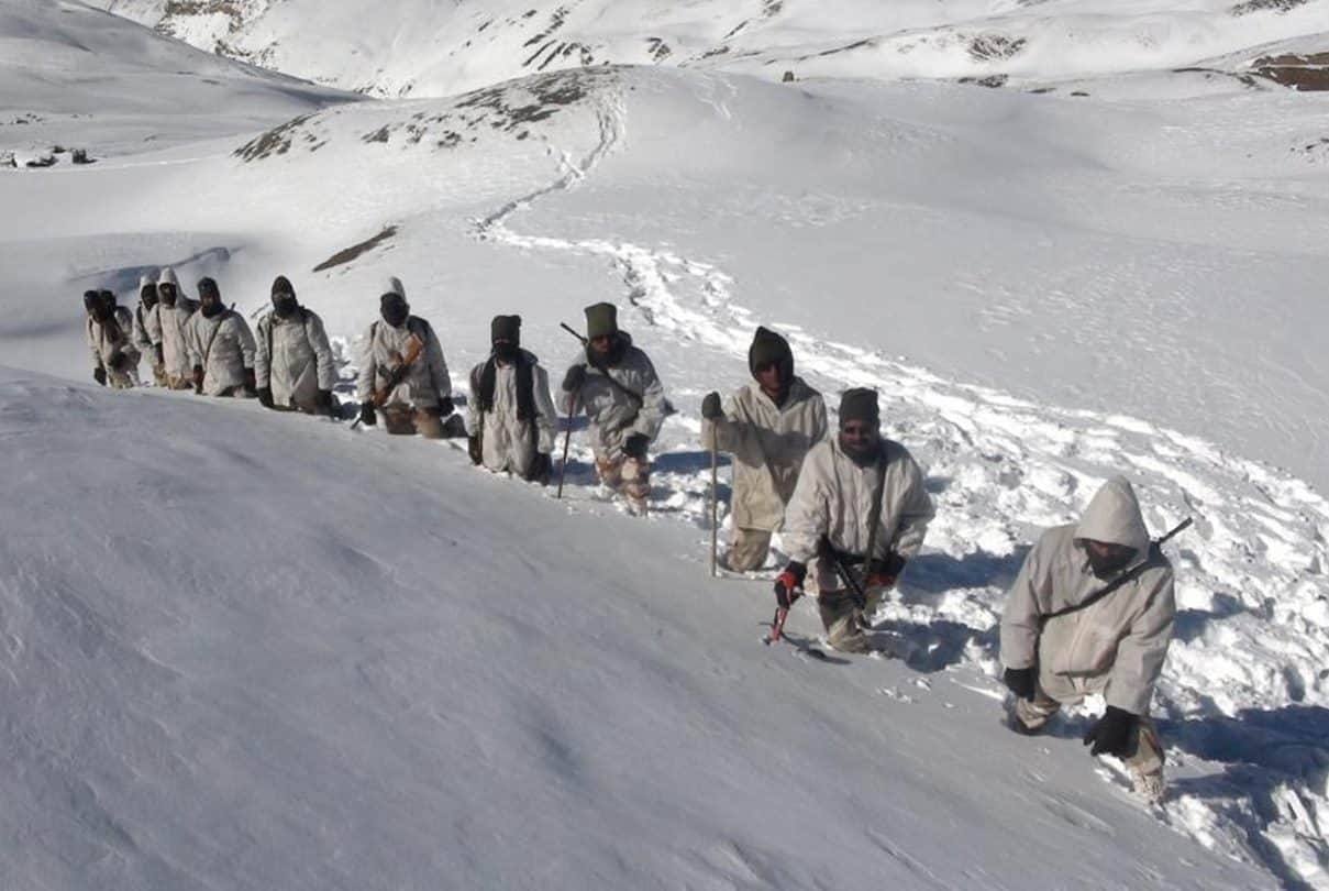 ITBP Himveer at 18000 Feet and minus 30 degree Celsius temperature