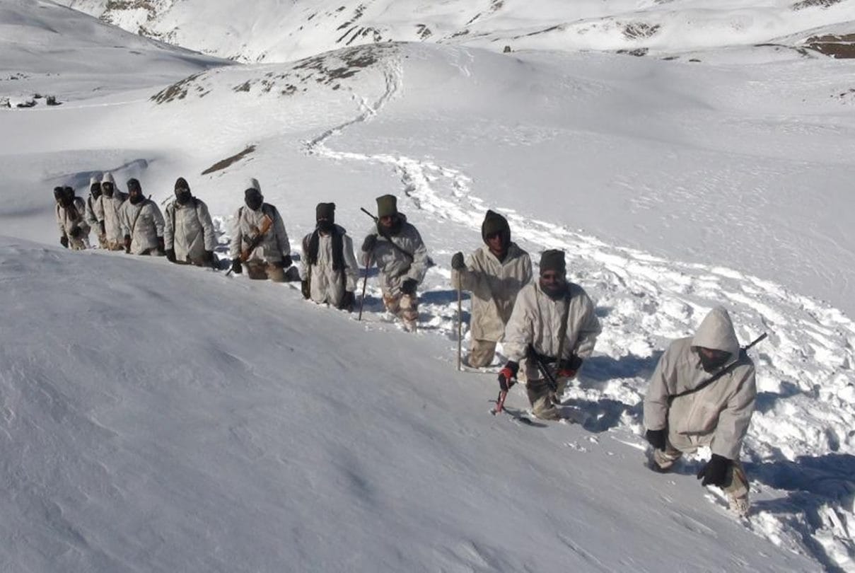ITBP Himveer at 18000 Feet and minus 30 degree Celsius temperature