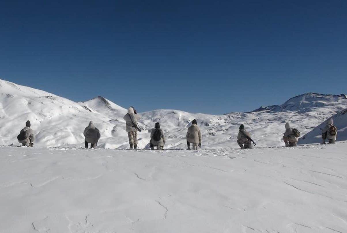 ITBP Himveer at 18000 Feet and minus 30 degree Celsius temperature
