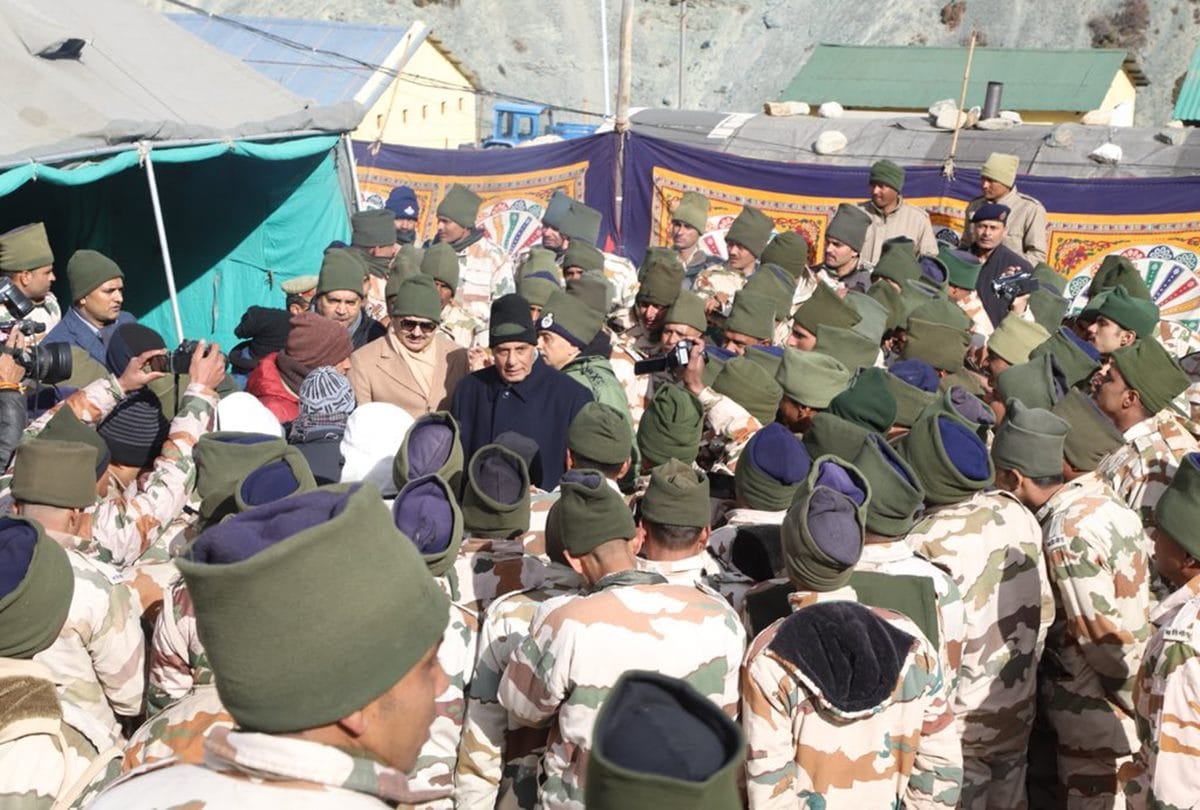 ITBP Himveer at 18000 Feet and minus 30 degree Celsius temperature