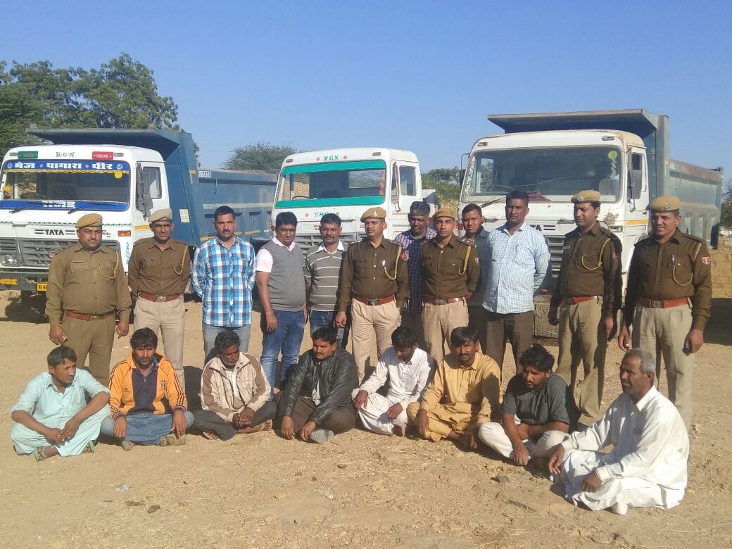rajasthan- police caught eight person in jaisalmer