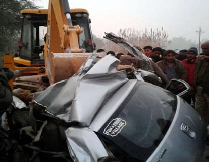 accident in punjab and haryana on new year 2018, 14 people killed