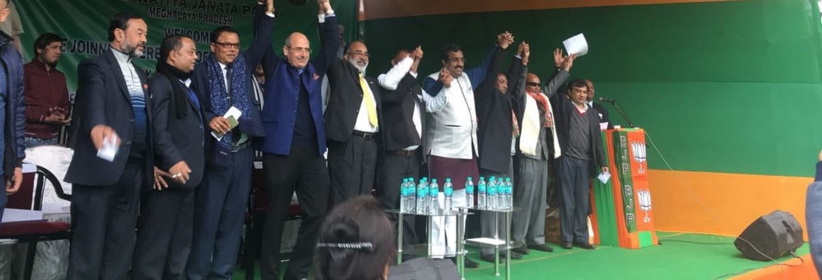 stress for congress after its revealed that its four sitting MLA to join BJP in meghalaya