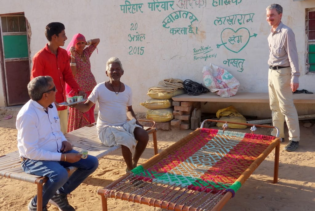 Germany couple reached varanasi to bicycle