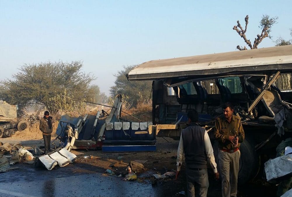 rajasthan horrible road accident in sikar 