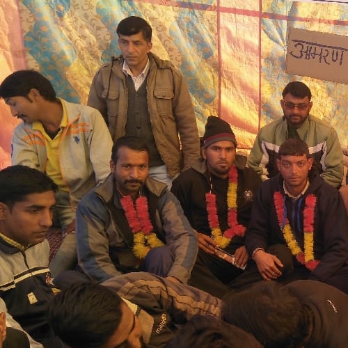 मांगों को लेकर बागा में दूसरे दिन भी आमरण अनशन जारी