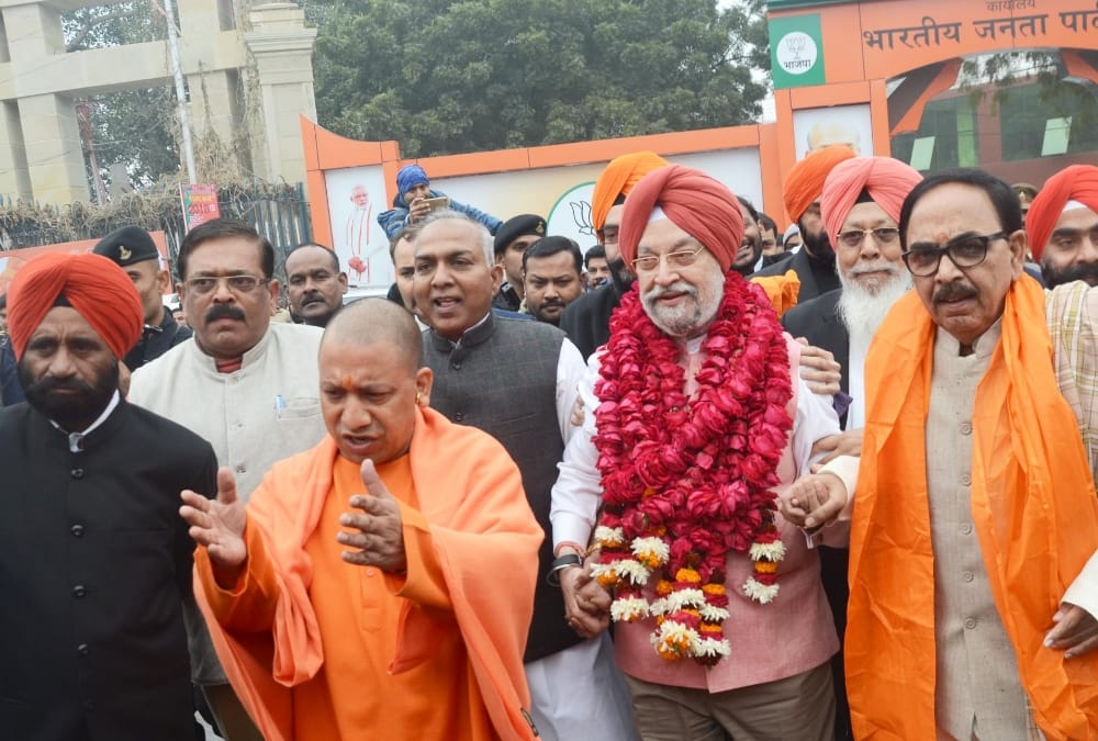 property of bjp rajya sabha candidate hardeep puri.
