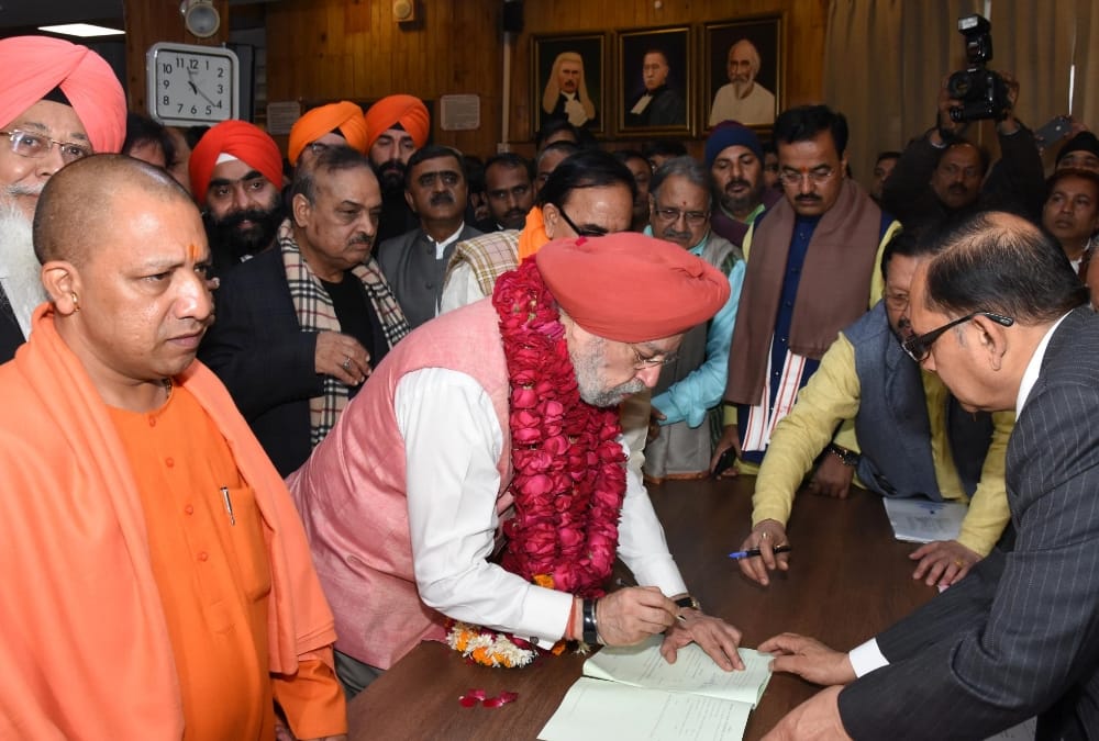 property of bjp rajya sabha candidate hardeep puri.