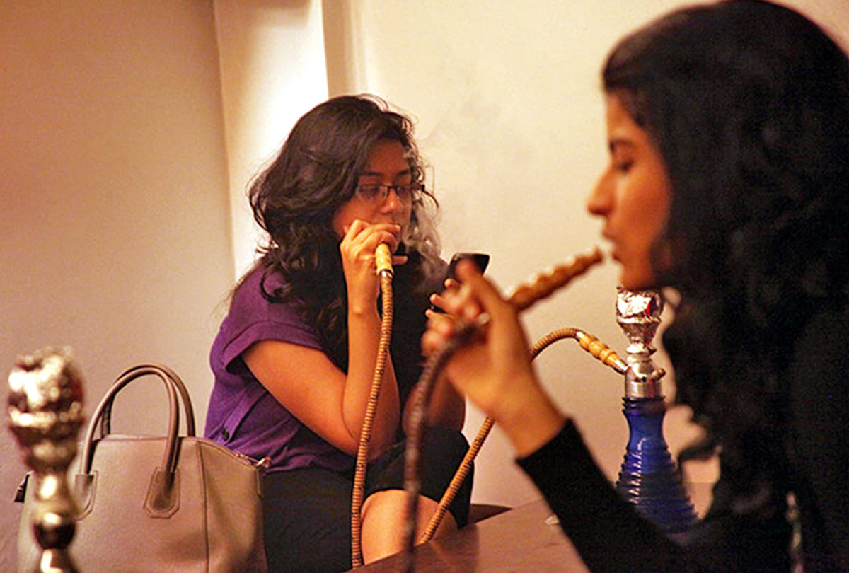 Hookah bar is the place for enjoyment drunken boys and girls