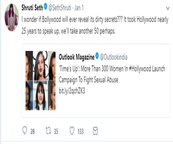 TV actress Shruti Seth talks about Bollywoods stance on sexual harassmentम