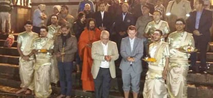 CM yogi adityanath meet canada delegation in varanasi