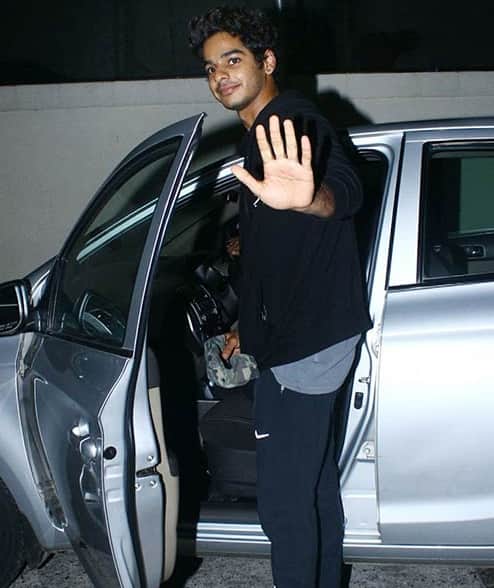 Ishaan Khatter and Janhvi Kapoor spotted outside a multiplex with Sridevi and Boney Kapoor