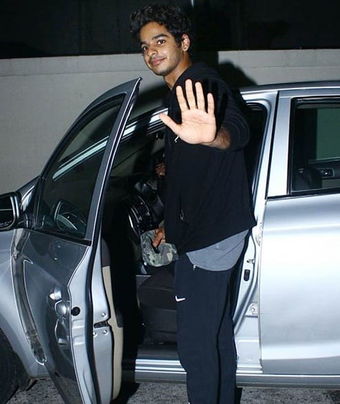 Ishaan Khatter and Janhvi Kapoor spotted outside a multiplex with Sridevi and Boney Kapoor