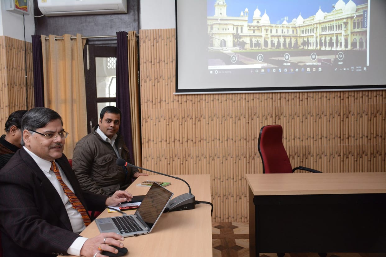 all the details of proffesor and students will be available on lucknow university website 