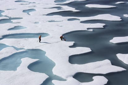 Global Warming Scientists of Cambridge University are trying to create artificial snow on poles