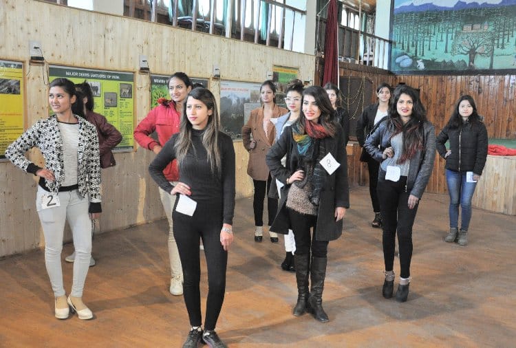 manali winter queen 2018 rehearsal by contestants