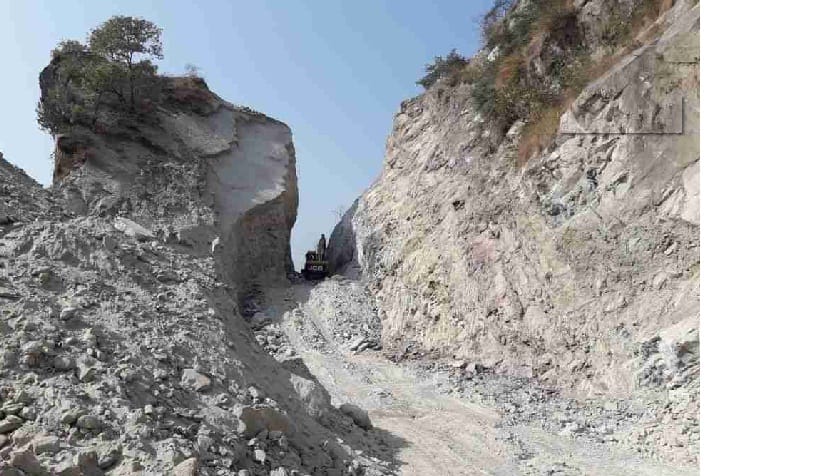 Modern mountains do not even fall in cutting mountains