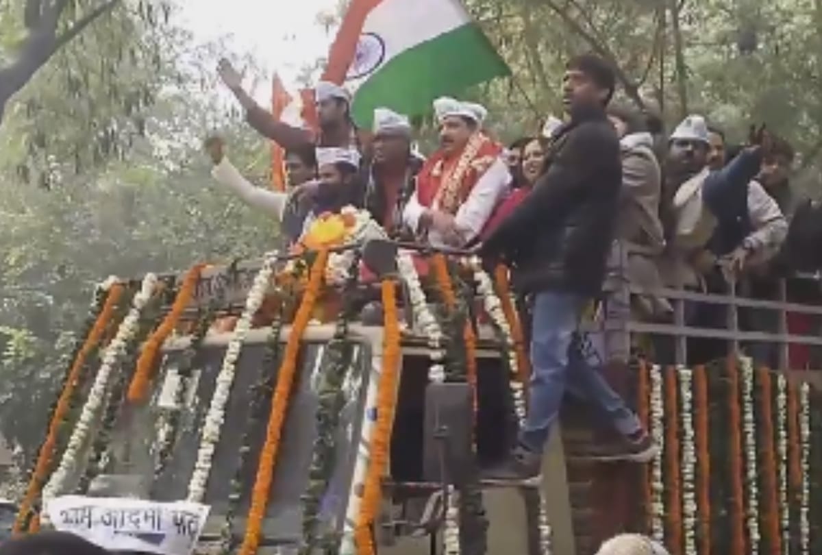 sanjay singh files nomination for rajya sabha and two others also with ashutosh from aap