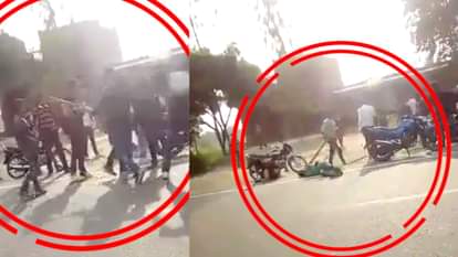 Viral video : beating son of Daraoga in Raebareli. 