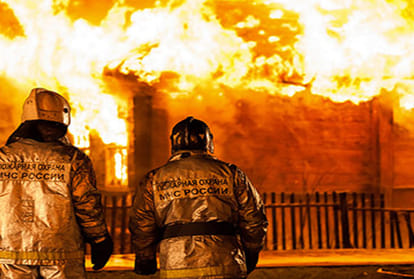 two atm booths caught fire, cash burnt in one atm