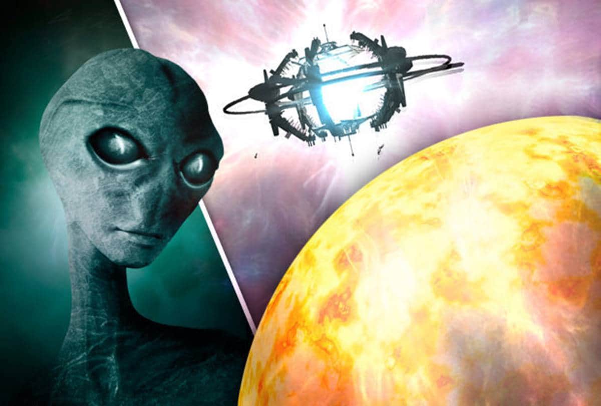 Shiny things appeared in the sky people talking about UFO