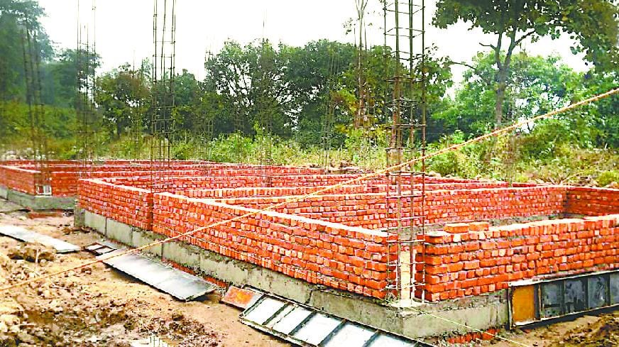 three under construction buildings sealed
