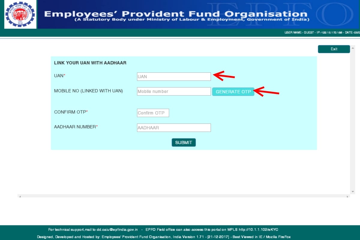 how to link aadhaar to pf account without login, here is 5 easy step