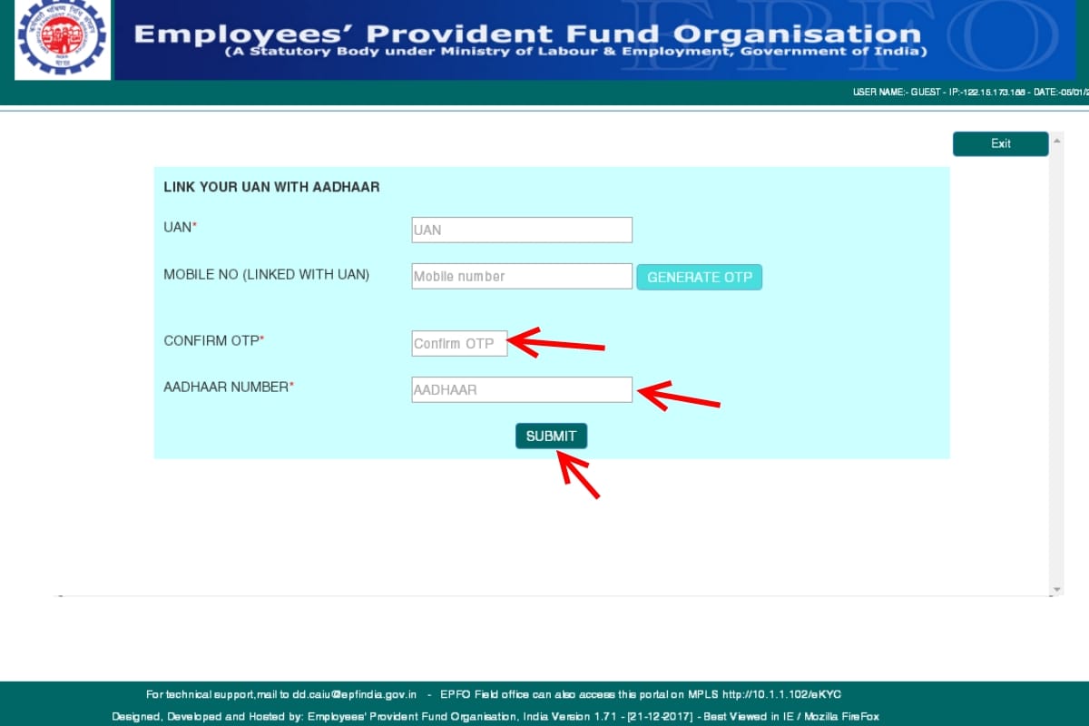 how to link aadhaar to pf account without login, here is 5 easy step