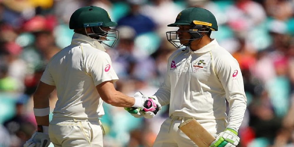 ashes fifth test second day Khawaja and Smith put Australia in control