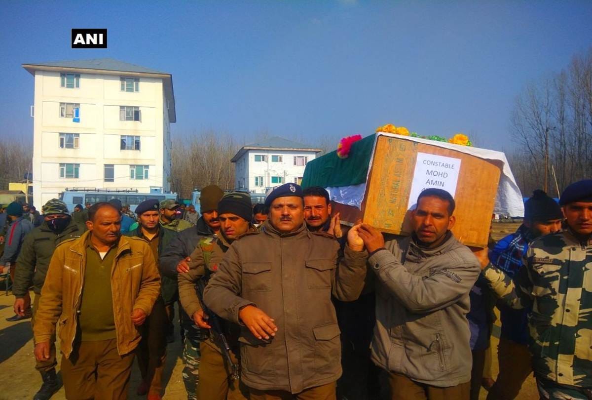 Four policemen killed in IED blast in Sopore