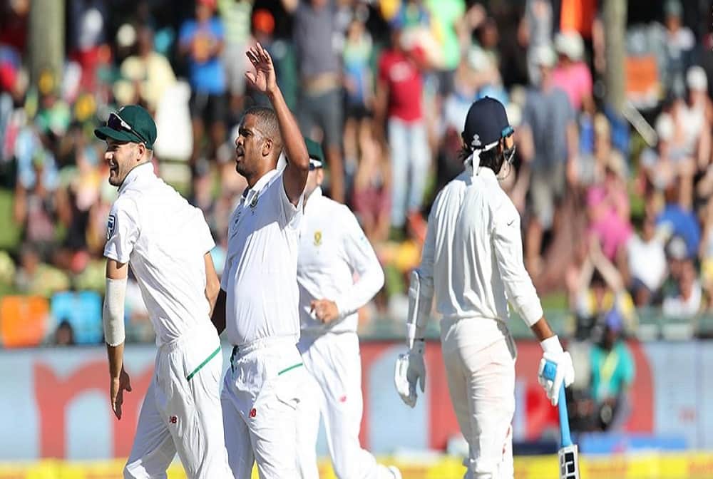 INDvSA: shikhar dhawan drop the keshav maharaj catch in cape town newlands