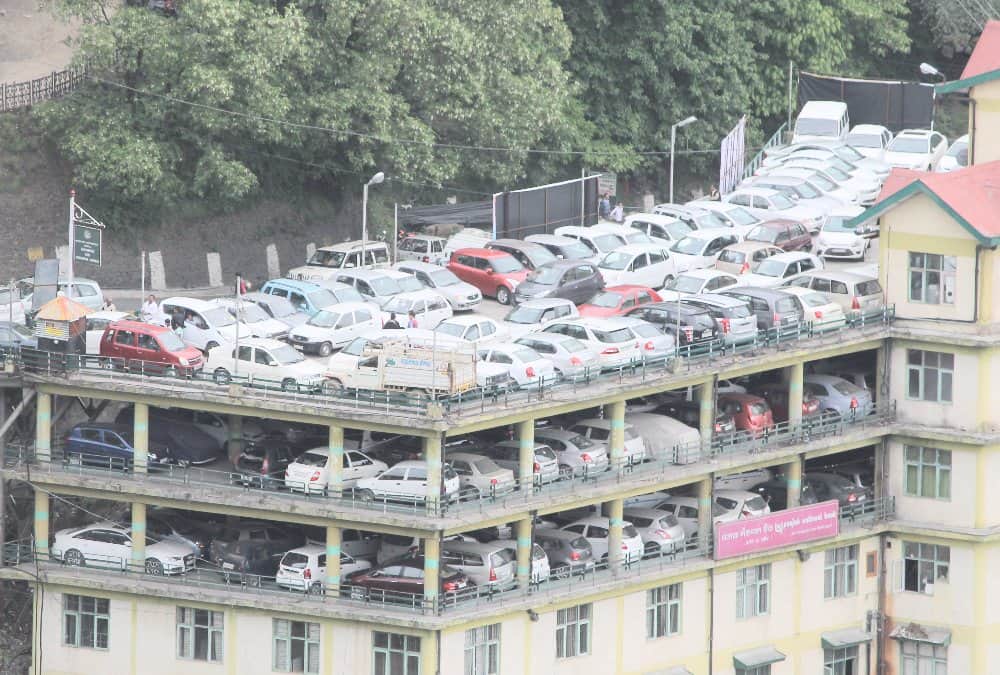 Free parking facility to Tourists in Shimla Himachal Pradesh