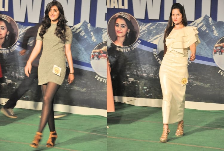 manali winter queen 2018 models catwalk on ramp in minus temperature