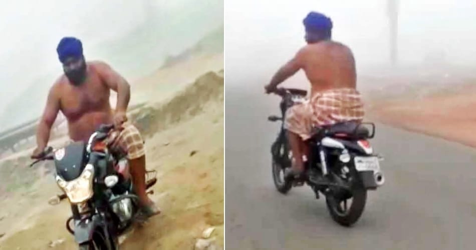 Bike Challenge in Fog, New Viral video from Punjab