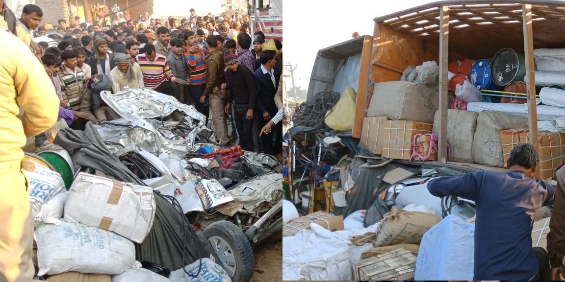 firozabad accident news near sirsaganj on NH 2 