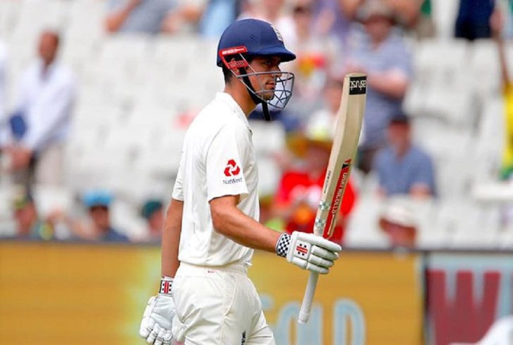 What a reception by team india to Alastair Cook
