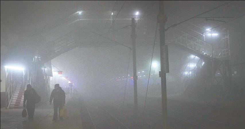 Melting in the day, fog at night, repeating pain