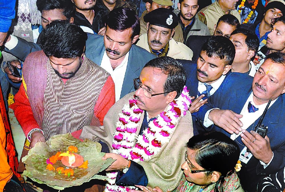 development of ayodhya is our main focus says deputy chief minister dinesh sharma.