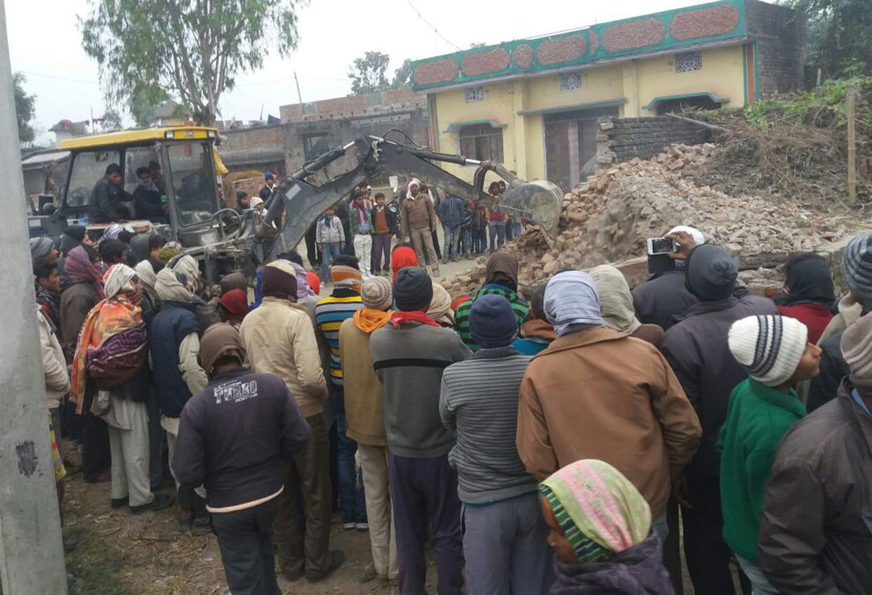 Encroachment removed from the land of roads