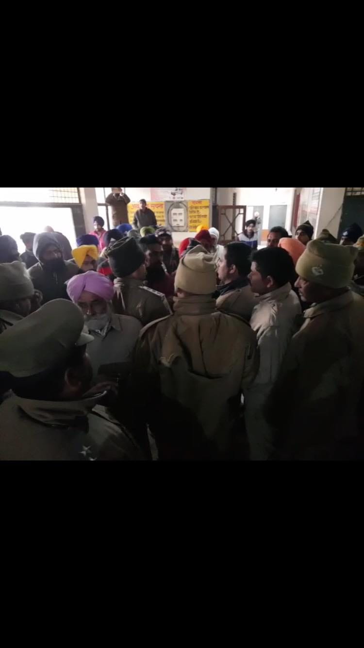 firing before guru parv nagar kirtan