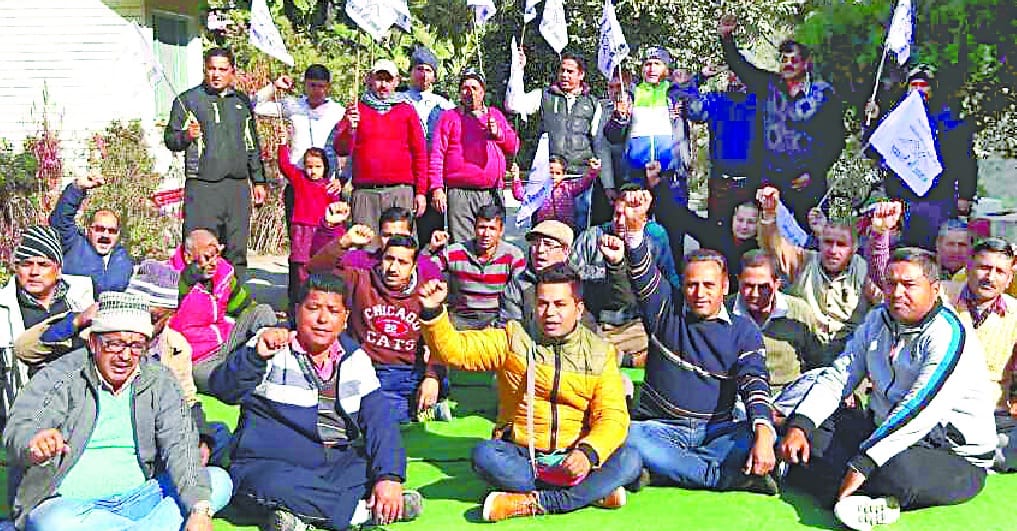Ditch in protest against the Pancheshwar dam