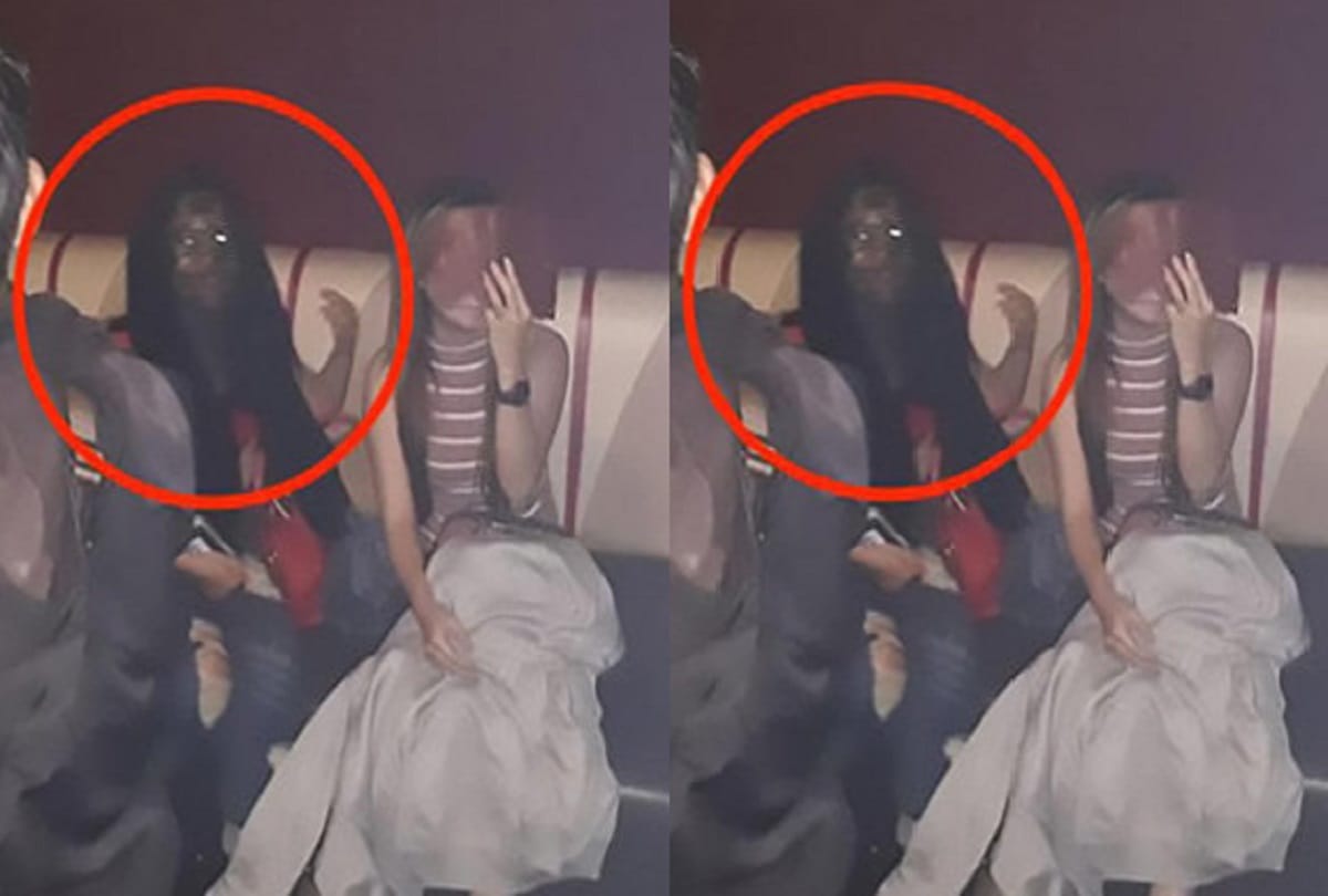 Strange photo of a women goes viral on social media 