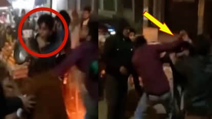 SHARABI BEATEN IN PUBLIC IN MORADABAD