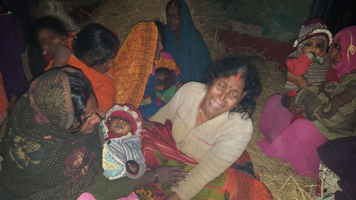 Three persons died due to freezing at different places in the district
