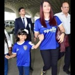 Aishwarya Rai spotted at Mumbai Airport with her daughter Aaradhya Bachchan