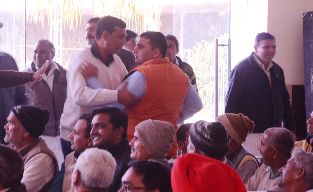 voilence in jaat mahasabha program