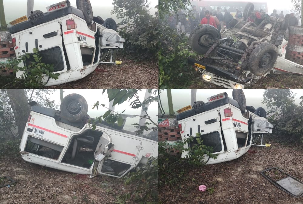 jeep got accident in faizabad lucknow highway